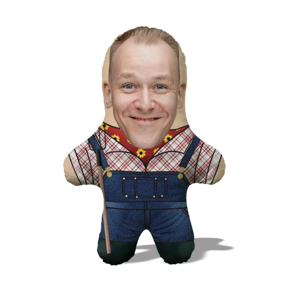 Подушка Фермер MiniMe, подарунок з вашим обличчям