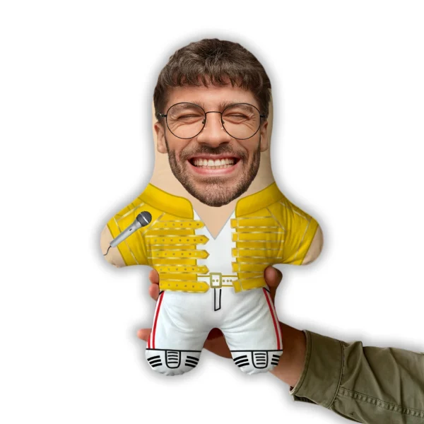 Подушка Фреді Меркюрі MiniMe, подарунок з вашим обличчям для фанатів - Image 2