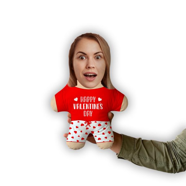 Подушка "Happy Valentine's Day" MiniMe, чудовий подарунок для другої половинки на свято - Image 2