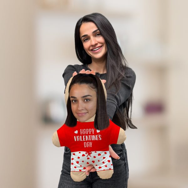 Подушка "Happy Valentine's Day" MiniMe, чудовий подарунок для другої половинки на свято - Image 3