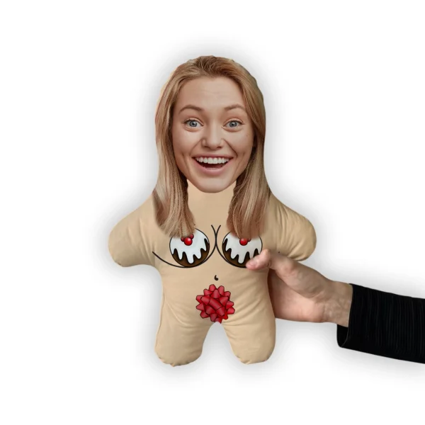 Подушка Новорічний подарунок MiniMe з вашим обличчям - Image 2