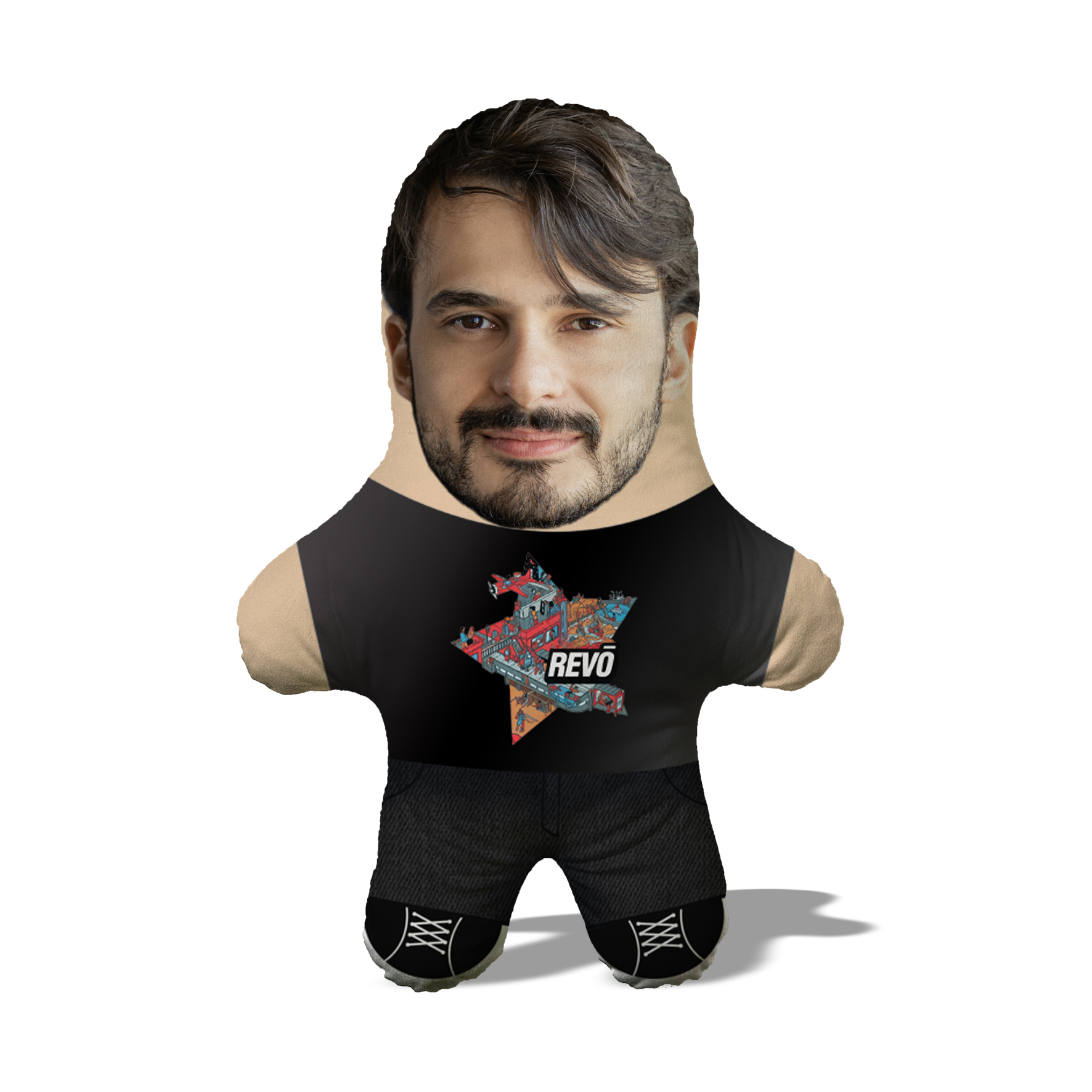 Подушка Рево Чорне MiniMe з вашим обличчям