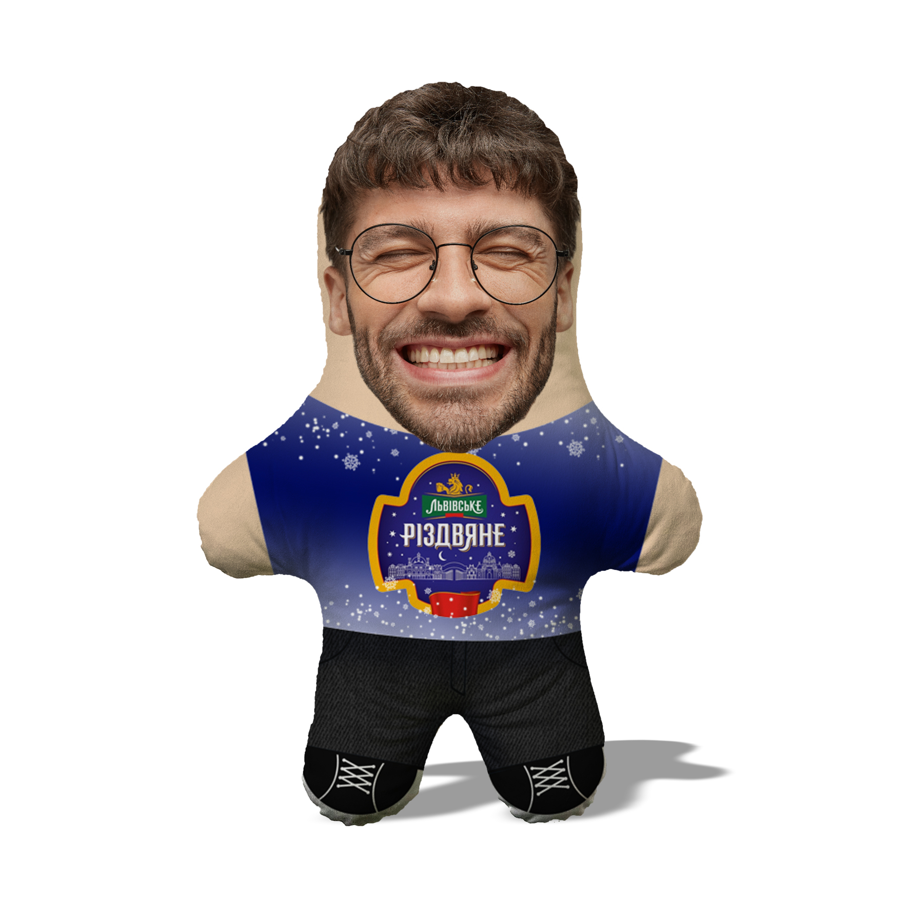 Подушка Львівське Різдвяне MiniMe жартівливий подарунок до свят