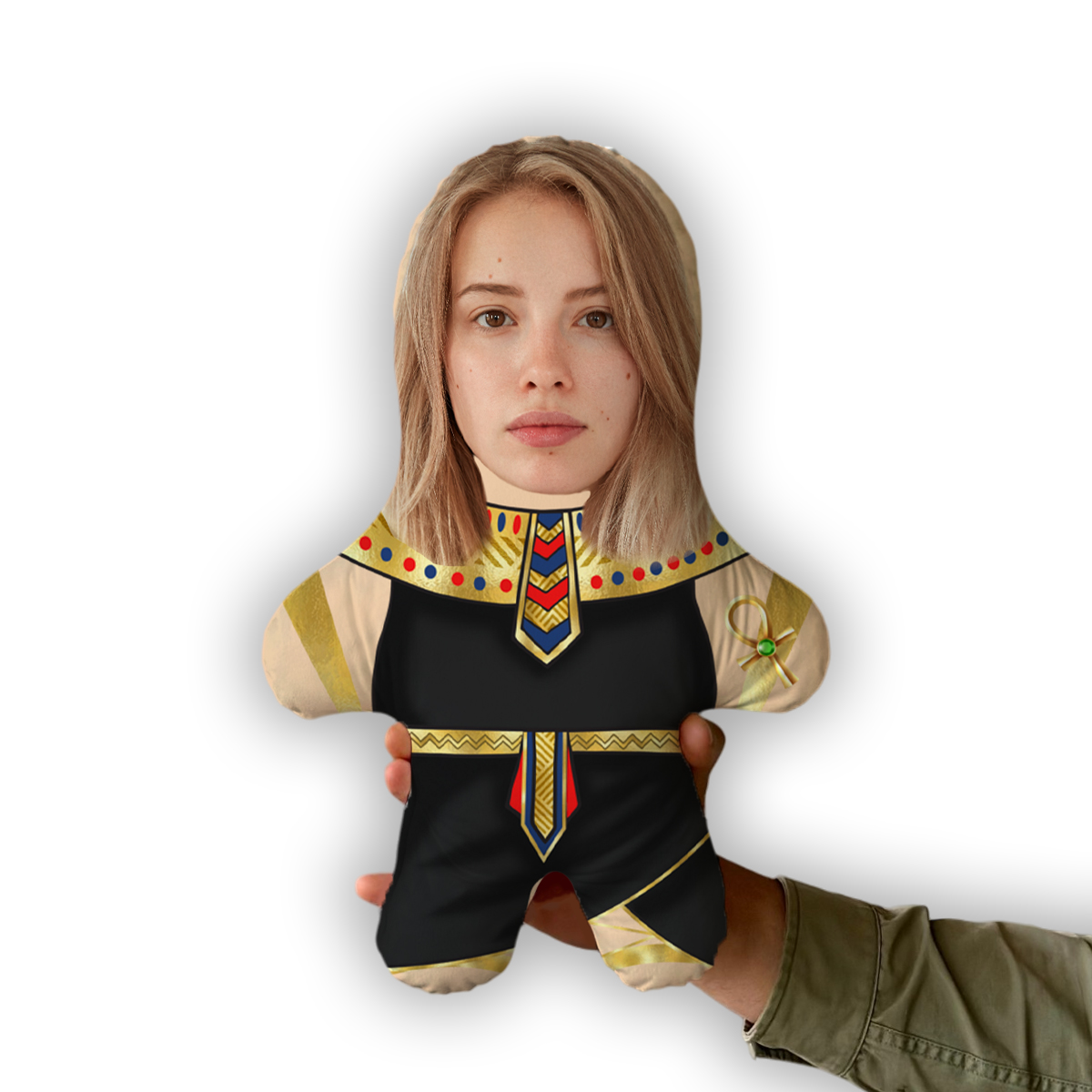 Подушка Давньоєгипетський костюм MiniMe з вашим обличчям - Image 2