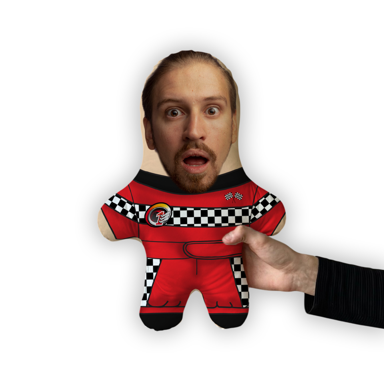 Подушка Пілот Ф1 MiniMe з вашим обличчям для любителів швидкості - Image 2