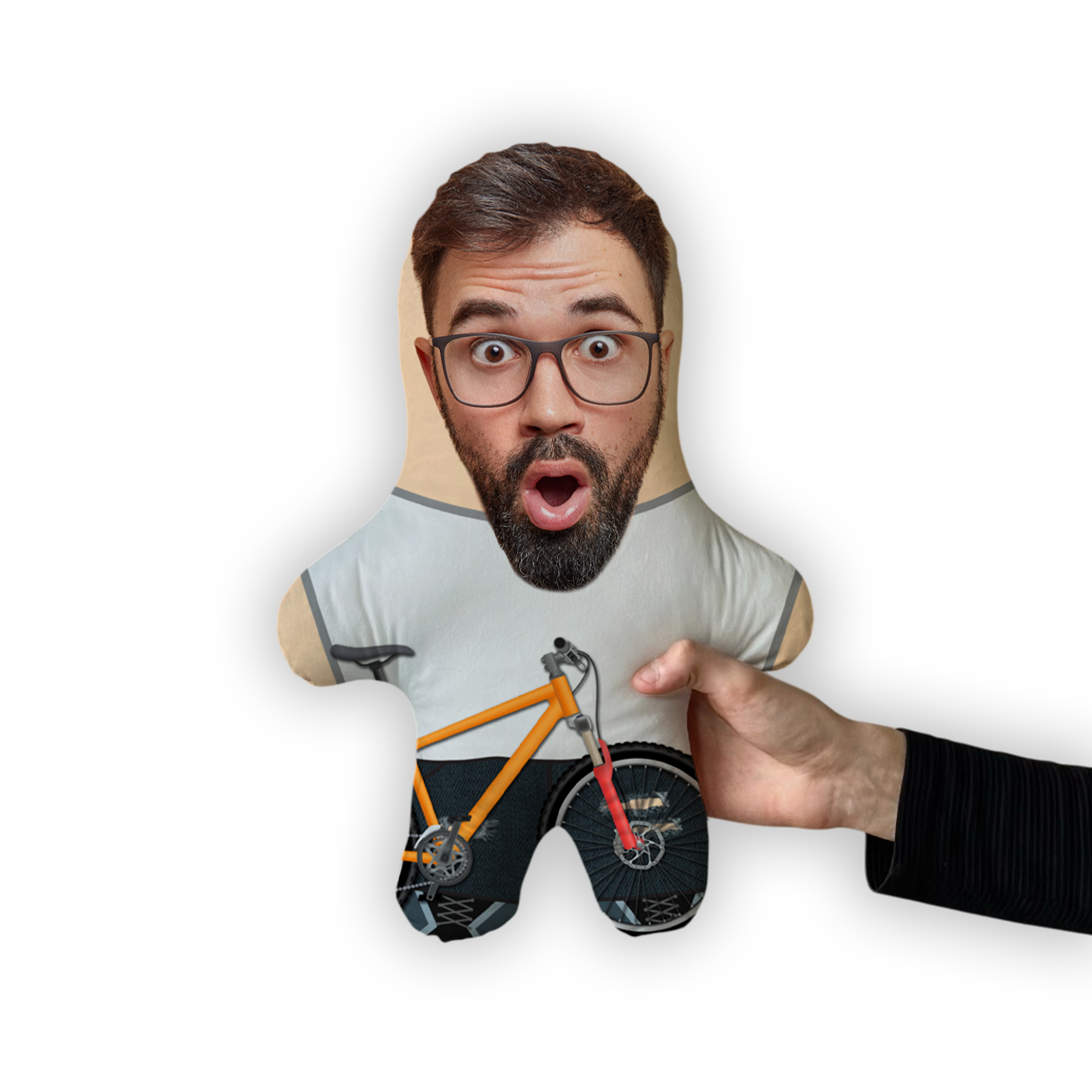 Подушка Велосипедист MiniMe, подарунок для друга чи колеги - Image 2